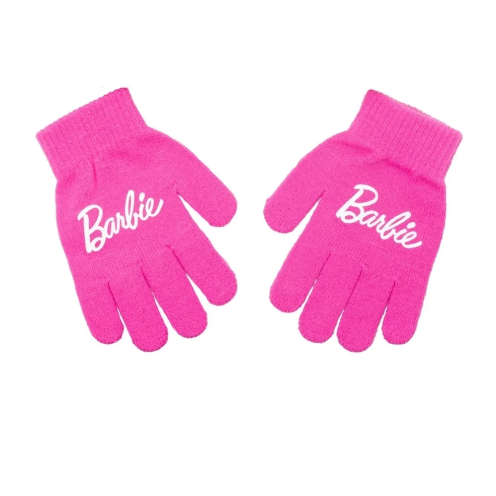 Barbie Beanie Girl's Hat and Glove Set
